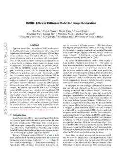 DiffIR: Efficient Diffusion Model for Image Restoration