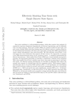 Effectively Modeling Time Series with Simple Discrete State Spaces