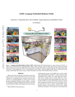 LERF: Language Embedded Radiance Fields