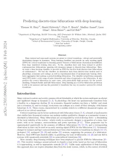 Predicting discrete-time bifurcations with deep learning