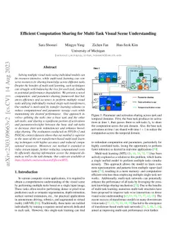 Efficient Computation Sharing for Multi-Task Visual Scene Understanding