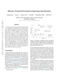 SRFormer: Permuted Self-Attention for Single Image Super-Resolution