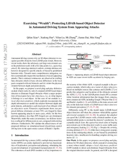 Exorcising ''Wraith'': Protecting LiDAR-based Object Detector in
  Automated Driving System from Appearing Attacks