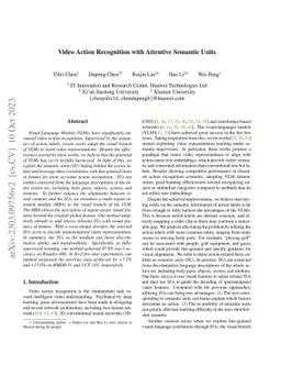 Video Action Recognition with Attentive Semantic Units