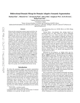 Bidirectional Domain Mixup for Domain Adaptive Semantic Segmentation
