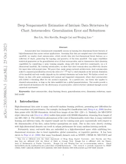 Deep Nonparametric Estimation of Intrinsic Data Structures by Chart
  Autoencoders: Generalization Error and Robustness