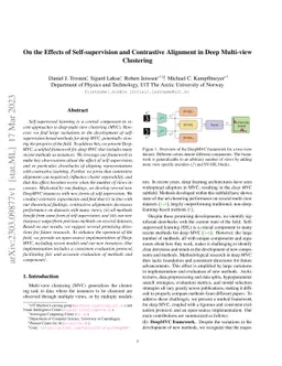 On the Effects of Self-supervision and Contrastive Alignment in Deep
  Multi-view Clustering