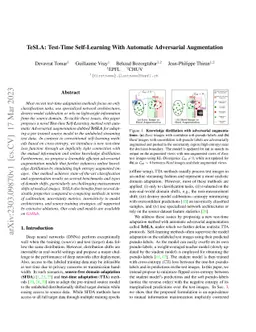 TeSLA: Test-Time Self-Learning With Automatic Adversarial Augmentation