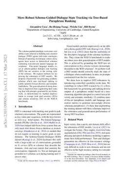 More Robust Schema-Guided Dialogue State Tracking via Tree-Based
  Paraphrase Ranking