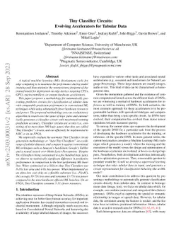 Tiny Classifier Circuits: Evolving Accelerators for Tabular Data