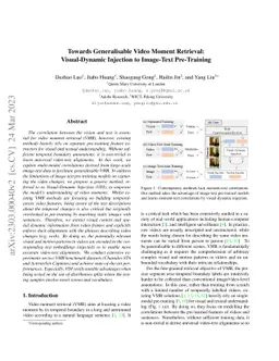 Towards Generalisable Video Moment Retrieval: Visual-Dynamic Injection
  to Image-Text Pre-Training