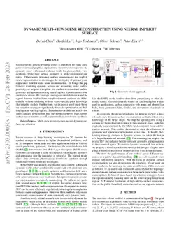 Dynamic Multi-View Scene Reconstruction Using Neural Implicit Surface