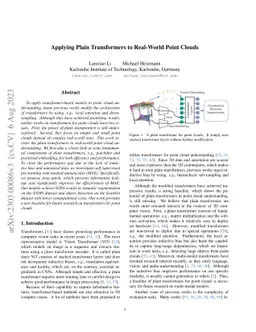 Applying Plain Transformers to Real-World Point Clouds