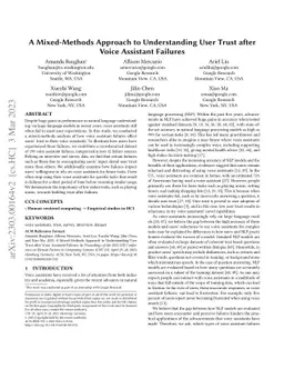 A Mixed-Methods Approach to Understanding User Trust after Voice
  Assistant Failures