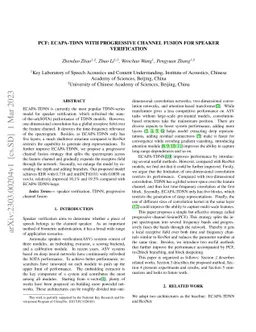 PCF: ECAPA-TDNN with Progressive Channel Fusion for Speaker Verification