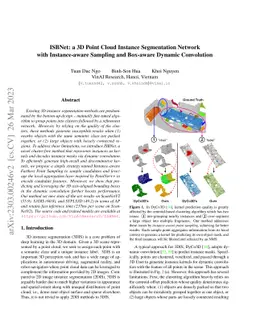 ISBNet: a 3D Point Cloud Instance Segmentation Network with
  Instance-aware Sampling and Box-aware Dynamic Convolution