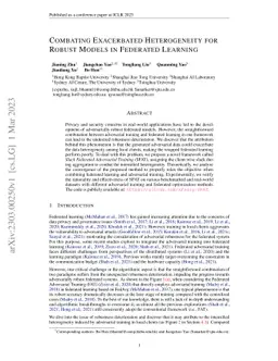 Combating Exacerbated Heterogeneity for Robust Models in Federated
  Learning