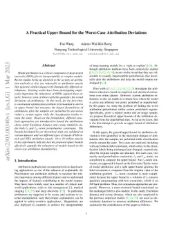 A Practical Upper Bound for the Worst-Case Attribution Deviations