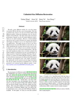 Unlimited-Size Diffusion Restoration