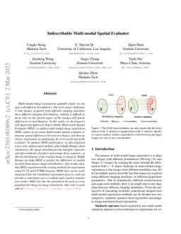 Indescribable Multi-modal Spatial Evaluator
