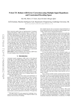 N-best T5: Robust ASR Error Correction using Multiple Input Hypotheses
  and Constrained Decoding Space