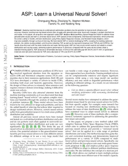 ASP: Learn a Universal Neural Solver!