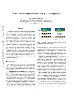 On the Audio-visual Synchronization for Lip-to-Speech Synthesis