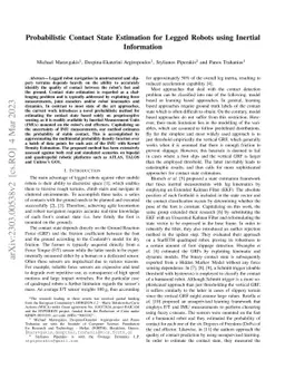 Probabilistic Contact State Estimation for Legged Robots using Inertial
  Information