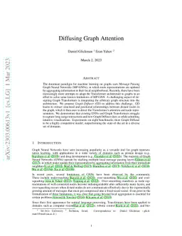 Diffusing Graph Attention