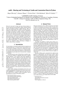 audb -- Sharing and Versioning of Audio and Annotation Data in Python