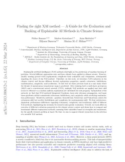 Finding the right XAI method -- A Guide for the Evaluation and Ranking
  of Explainable AI Methods in Climate Science