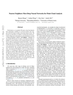 Nearest Neighbors Meet Deep Neural Networks for Point Cloud Analysis