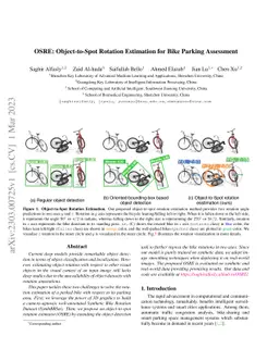 OSRE: Object-to-Spot Rotation Estimation for Bike Parking Assessment
