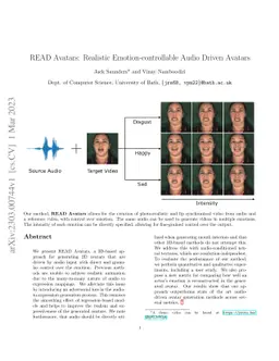 READ Avatars: Realistic Emotion-controllable Audio Driven Avatars