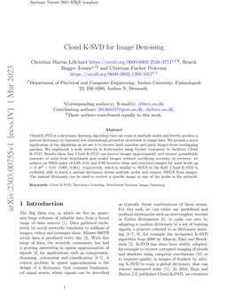 Cloud K-SVD for Image Denoising