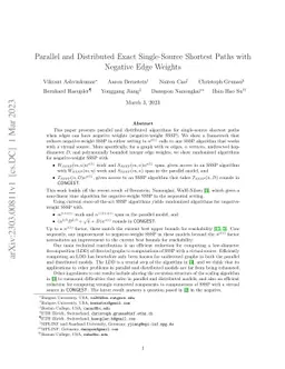 Parallel and Distributed Exact Single-Source Shortest Paths with
  Negative Edge Weights