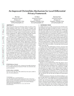 An Improved Christofides Mechanism for Local Differential Privacy
  Framework