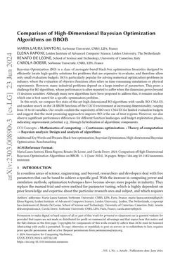 Comparison of High-Dimensional Bayesian Optimization Algorithms on BBOB