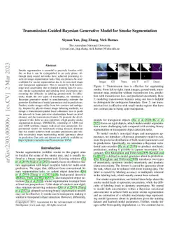 Transmission-Guided Bayesian Generative Model for Smoke Segmentation