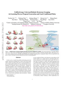 UniDexGrasp: Universal Robotic Dexterous Grasping via Learning Diverse
  Proposal Generation and Goal-Conditioned Policy