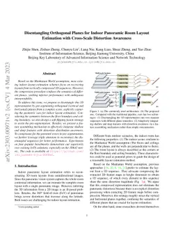 Disentangling Orthogonal Planes for Indoor Panoramic Room Layout
  Estimation with Cross-Scale Distortion Awareness