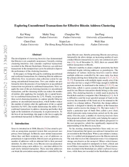 Exploring Unconfirmed Transactions for Effective Bitcoin Address
  Clustering