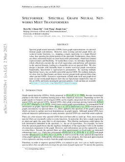 Specformer: Spectral Graph Neural Networks Meet Transformers