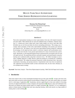 Multi-Task Self-Supervised Time-Series Representation Learning