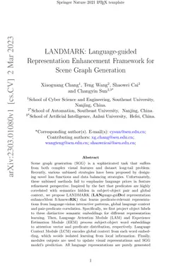 LANDMARK: Language-guided Representation Enhancement Framework for Scene
  Graph Generation