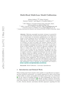 Multi-Head Multi-Loss Model Calibration