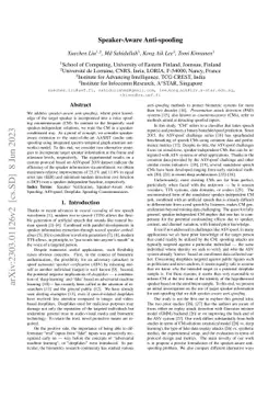 Speaker-Aware Anti-Spoofing