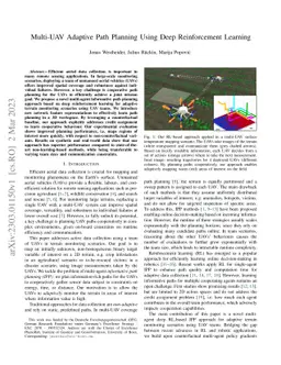 Multi-UAV Adaptive Path Planning Using Deep Reinforcement Learning