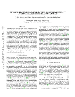 Improving Transformer-based End-to-End Speaker Diarization by Assigning
  Auxiliary Losses to Attention Heads