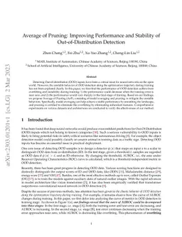 Average of Pruning: Improving Performance and Stability of
  Out-of-Distribution Detection